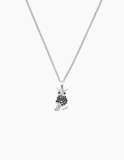 Owl necklace silver ZJ jewellery ZJ jewellery Owl necklace silver